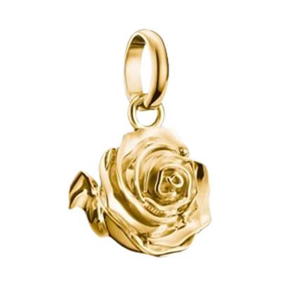 Pendentif Charm Rose en Argent 925 Plaqué Or 750 - CC1263-413-39 - Thomas Sabo