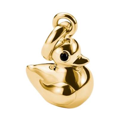 Pendentif Charm Canard en Argent 925 Plaqué Or 750 & Émail - CC1244-427-39 - Thomas Sabo