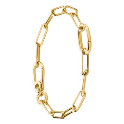 Bracelet Paperclip en Argent 925 Plaqué Or Jaune 750, Longueur 15 cm, 17 cm ou 19 cm - C1205-413-39 - Thomas Sabo