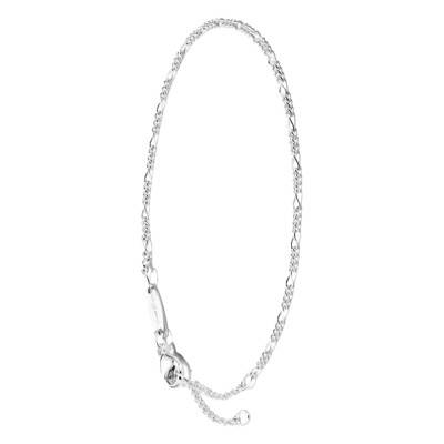 Bracelet Chaîne Figaro en Argent 925, Longueur 16 cm à 19 cm - A2207-001-21-L19v - Thomas Sabo