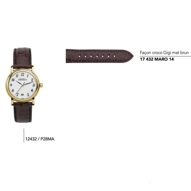 Leather Straps for Watch Series 12432 / .. - Herbelin