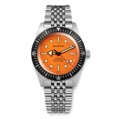 Montre de plongée Skindiver Automatic - 38 mm - Orange - Wolbrook