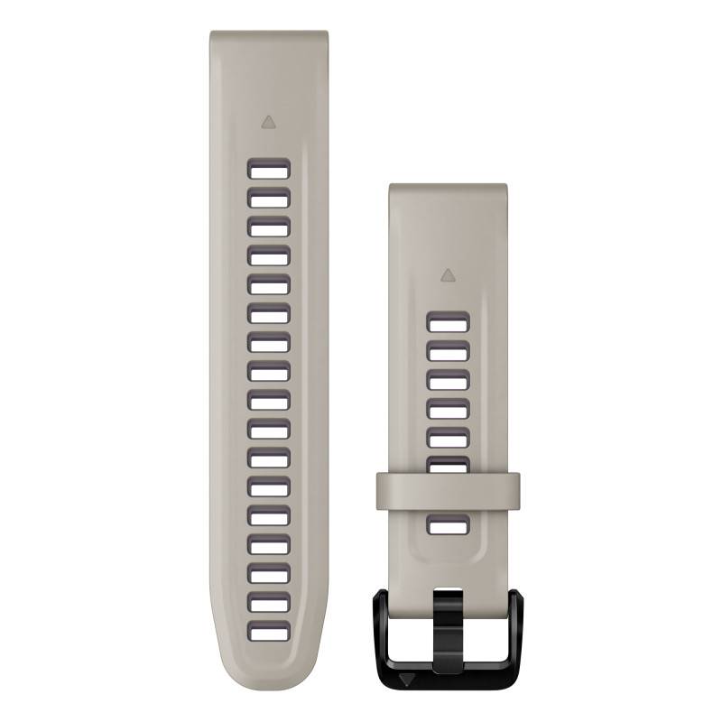 QuickFit 20 Silicone Sand/Mauve Watch Strap with Black Buckle 010-13279-05 - Garmin