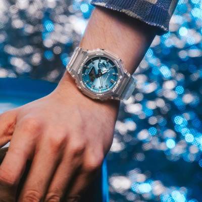 Capsule Bright Metallic Dial Watch GA-2100BM-7A2ER - Casio G-Shock