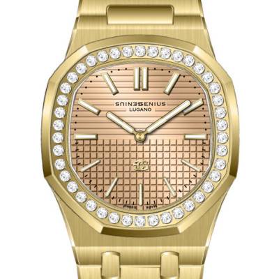 Montre Genie 36 Monaco Lunette Diamants de Synthèse - Genius