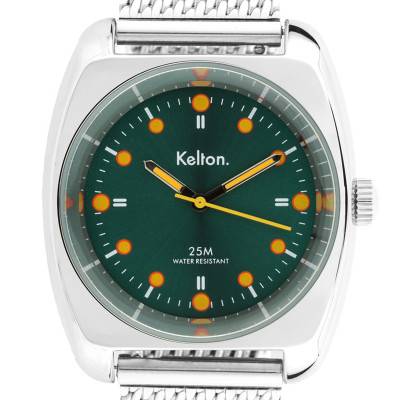 RC 2 Green-Orange Mesh Watch 9122472 - Kelton