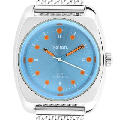 RC 2 Blue-Orange Mesh Watch 9122482 - Kelton