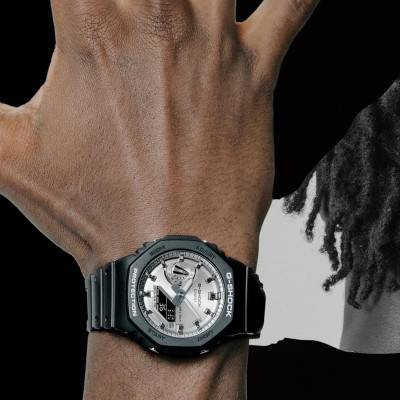 2100 Black & Silver Watch GA-2100SB-1AER - Casio G-Shock