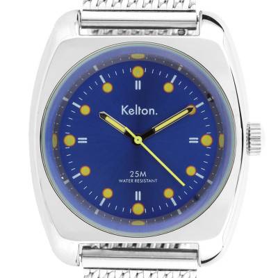 RC 2 Blue-Yellow Mesh Watch 9122492 - Kelton