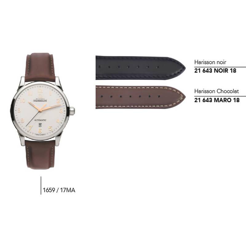 21mm Leather Watch Straps for Series 1659/… - Herbelin