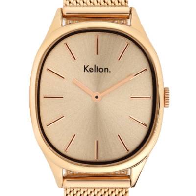 Colorama Mesh Rose Gold Watch 9126282 - Kelton