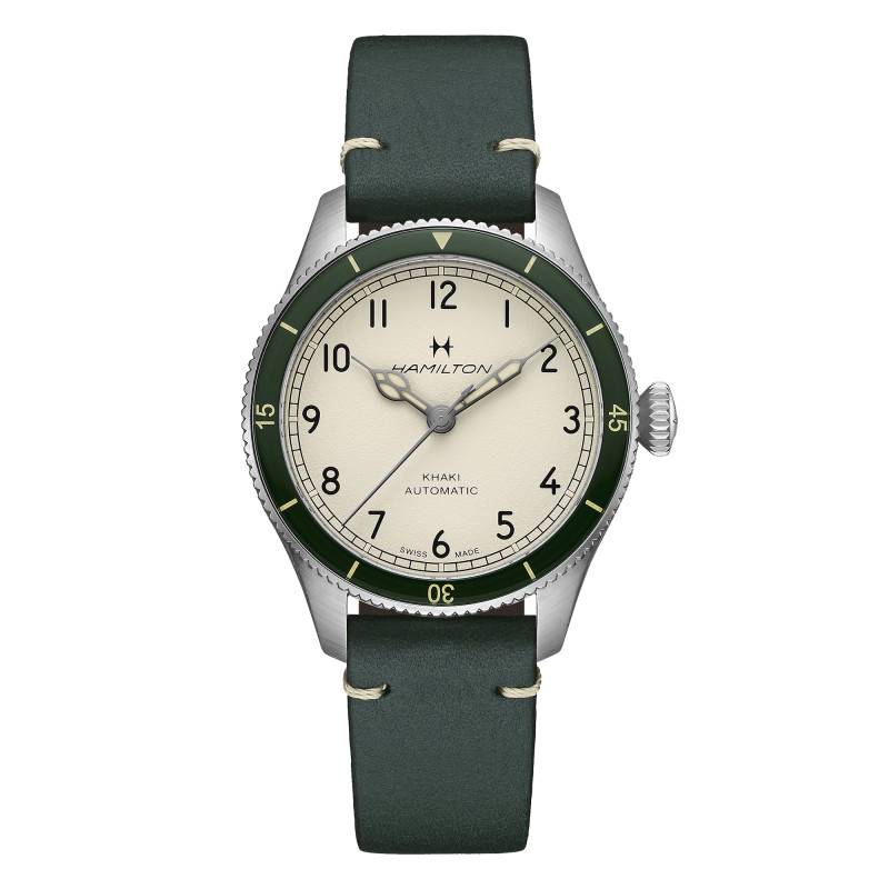 Khaki Aviation Pilot Pioneer 38mm Watch H76255810 - Hamilton