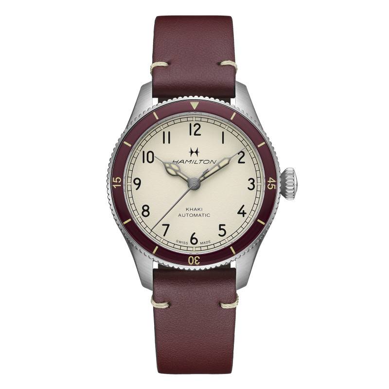Khaki Aviation Pilot Pioneer 38mm Watch H76265810 - Hamilton