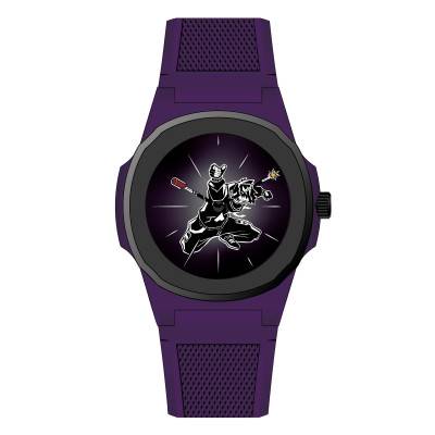 Black Dynamite Black Corner x Anka Watch - Violet, Grey & Black - Black Corner