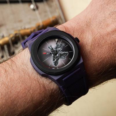 Black Dynamite Black Corner x Anka Watch - Violet, Grey & Black - Black Corner