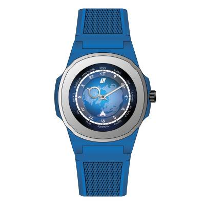 "Wall Clock Times Dwellers Black Corner x Anka - Blue" - Black Corner