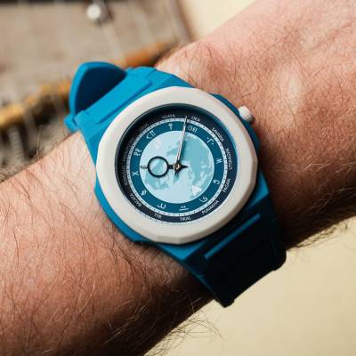 "Wall Clock Times Dwellers Black Corner x Anka - Blue" - Black Corner