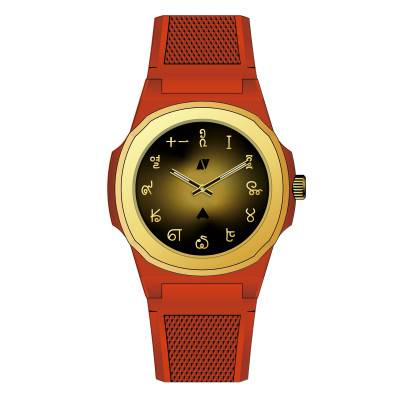 Montre Marco Polo's Journey Black Corner x Anka - Rouge & Or - Black Corner