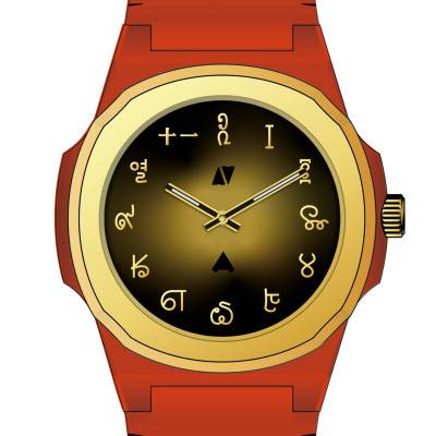 Montre Marco Polo's Journey Black Corner x Anka - Rouge & Or - Black Corner