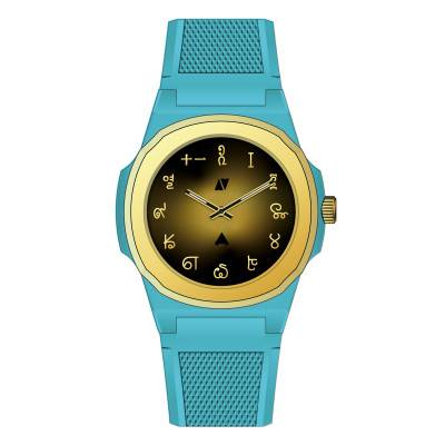 Montre Marco Polo's Journey Black Corner x Anka - Bleu & Or - Black Corner