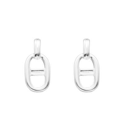 Boucles d'Oreilles Maillons Chaîne d'Ancre en Argent 925 - Artemis