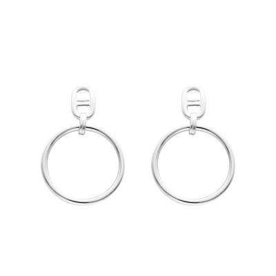 Boucles d'Oreilles Anneaux & Maillons Chaîne d'Ancre en Argent 925 - Artemis