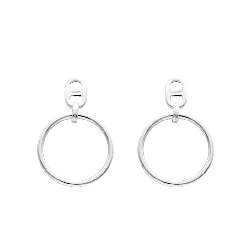 925 Silver Ring and Anchor Chain Link Earrings - Artemis