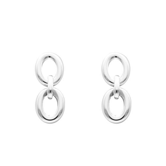 Boucles d'oreilles deux anneaux - France