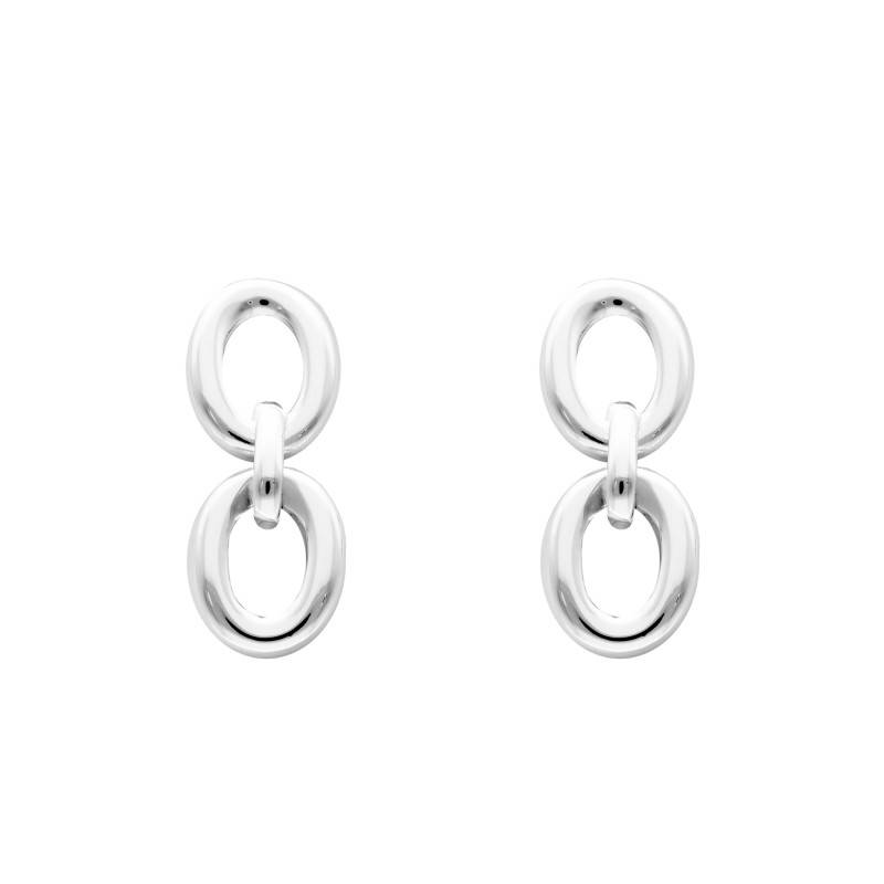 925 Sterling Silver Double Oval Hoop Earrings - Artemis - Artemis