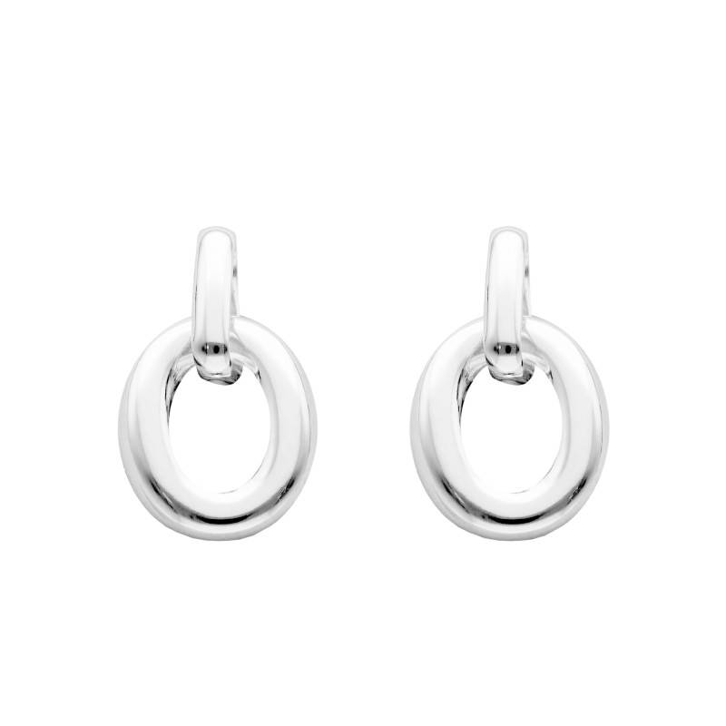 925 Sterling Silver Oval Hoop Earrings - Artemis - Artemis