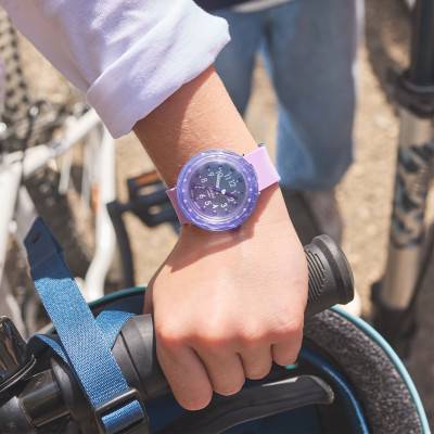 Montre Fuze In Purple FCSP131 - Flik Flak