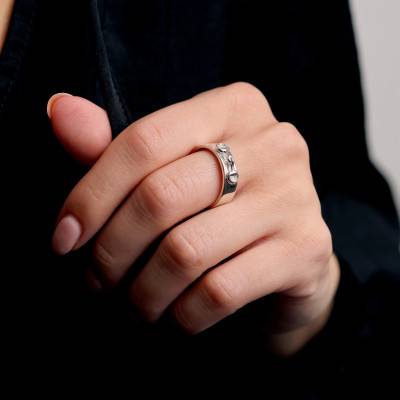 925 Silver Mini Bit Ring - Artemis