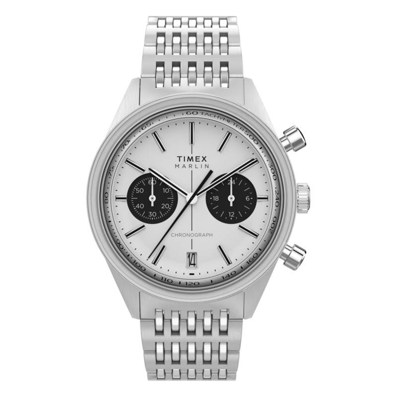 Montre Marlin Jet Quartz Chronograph 40mm White Stainless Steel TW2Y24600 - Timex