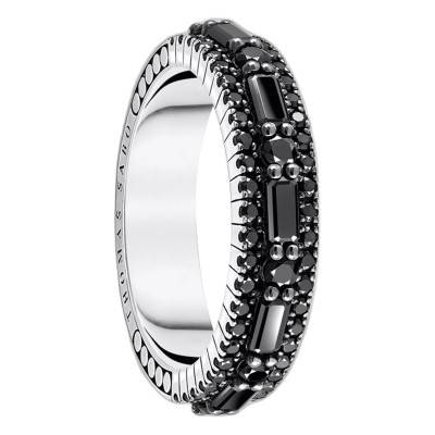 Bague en Argent 925 & Pierres Noires - TR2466-643-11 - Thomas Sabo