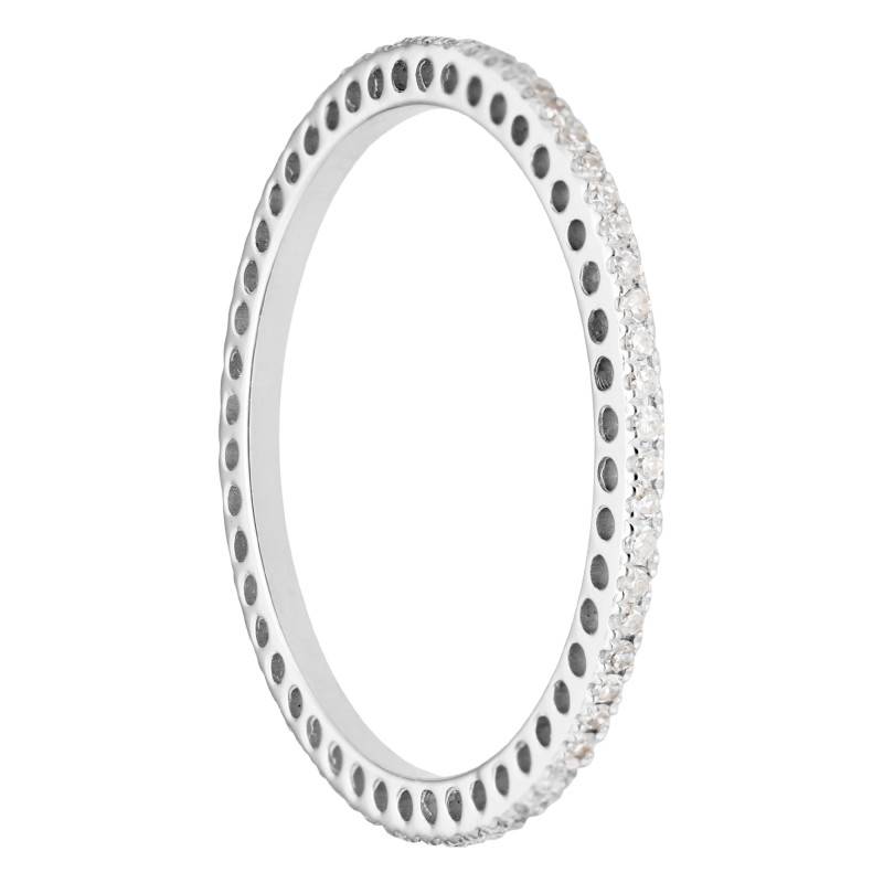 Full Eternity Wedding Ring in 750/1000 White Gold & 0.19 ct Diamonds - Alliantine