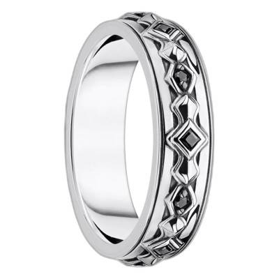 Bague en Argent 925 & Pierres Noires - TR2306-643-11 - Thomas Sabo