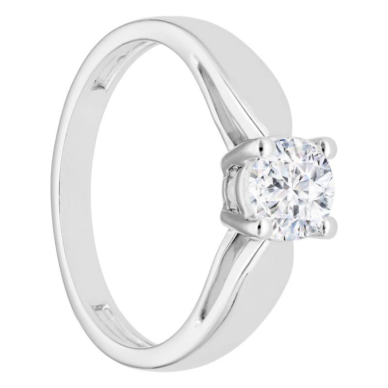 18K White Gold Solitaire Diamond Ring 0.78 ct - Alliantine