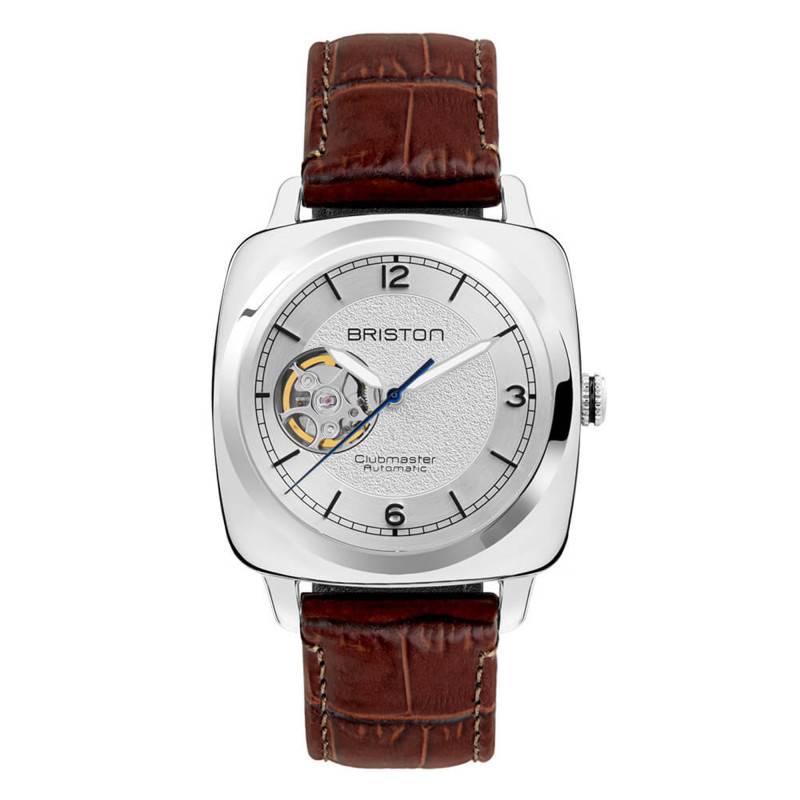 White Steel Clubmaster Legend Open Watch 25739.PS.L.2.LABR - Briston