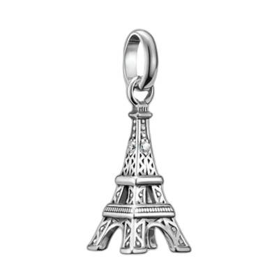 Pendentif Charm Tour Eiffel en Argent 925 & Pierres Blanches - CC1283-643-14 - Thomas Sabo