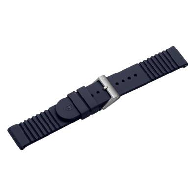 Blue D1 Rubber Watch Strap 21mm V.60027 - Victorinox