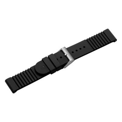 Bracelet de montre Caoutchouc D1 Noir 21mm V.60028 - Victorinox