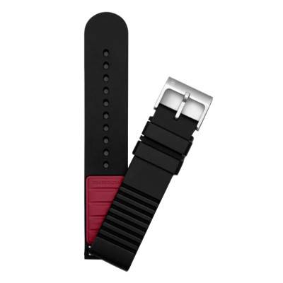 Bracelet de montre Caoutchouc D1 Noir 21mm V.60028 - Victorinox