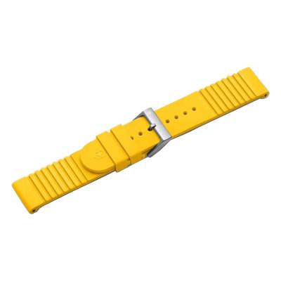 Yellow Rubber D1 Watch Strap 21mm V.60029 - Victorinox