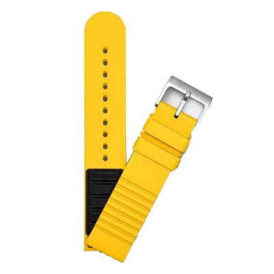 Bracelet de montre Caoutchouc D1 Jaune 21mm V.60029 - Victorinox