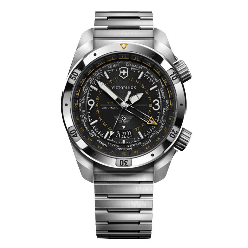 Air Pro GMT Auto Black Watch 242004 - Victorinox