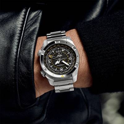 Air Pro GMT Auto Black Watch 242004 - Victorinox