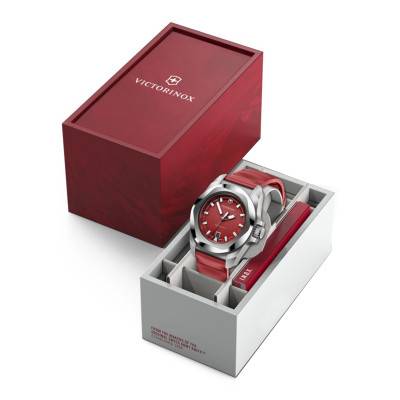 Victorinox Red I.N.O.X. Quartz 41mm Watch 242029 - Victorinox