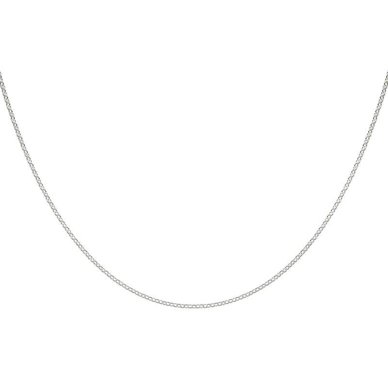 925 Silver Oval Link Chain, 75 cm to 90 cm Length - Manillon