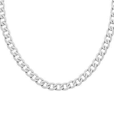 925 Silver Curb Chain, 45 cm or 50 cm - Manillon