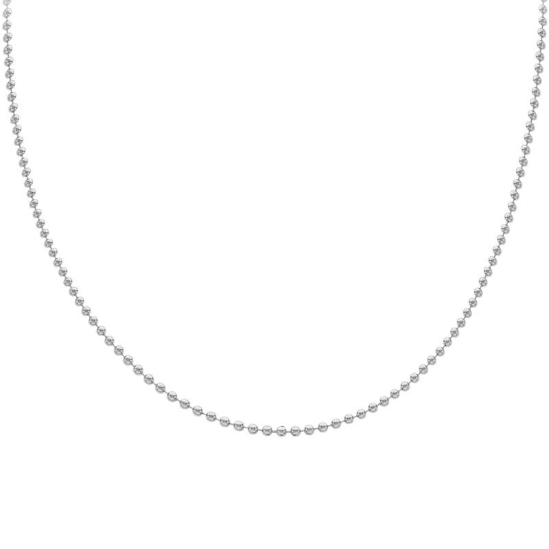 925 Silver Bead Chain, 45 cm to 60 cm - Manillon